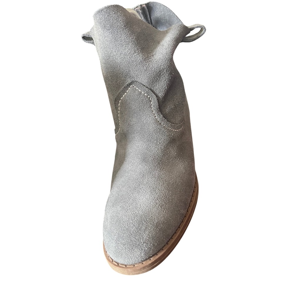 Carlos Santana Women's Gray Suede Leather Ankle Booties Western Cowgirl Sz8.5 - Picture 2 of 11
